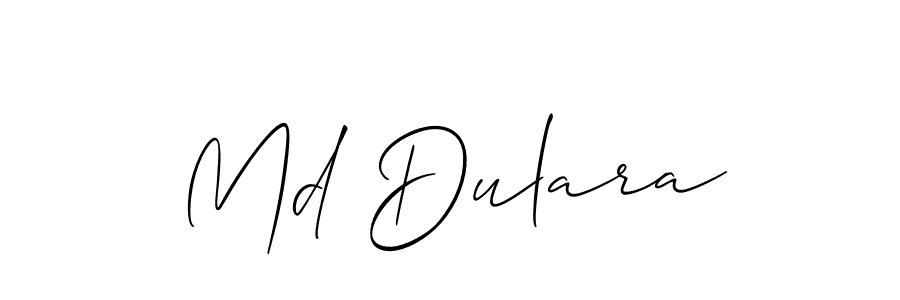 How to Draw Md Dulara signature style? Allison_Script is a latest design signature styles for name Md Dulara. Md Dulara signature style 2 images and pictures png