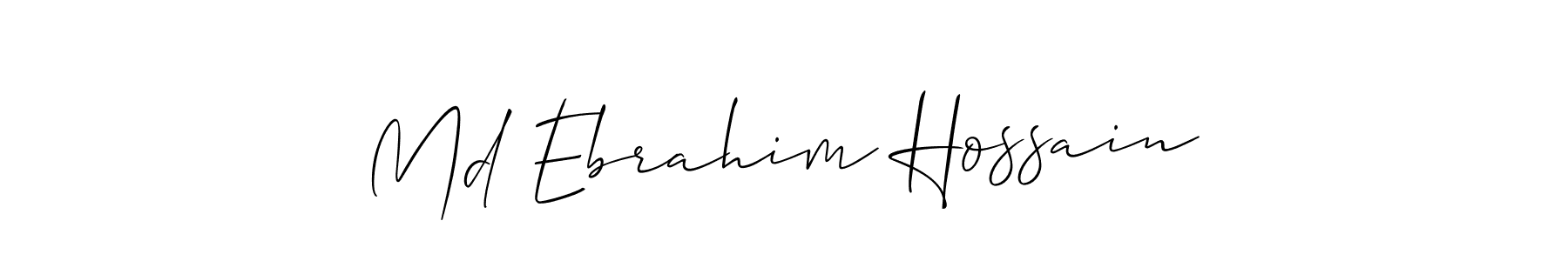Make a short Md Ebrahim Hossain signature style. Manage your documents anywhere anytime using Allison_Script. Create and add eSignatures, submit forms, share and send files easily. Md Ebrahim Hossain signature style 2 images and pictures png