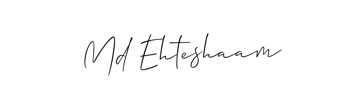 How to Draw Md Ehteshaam signature style? Allison_Script is a latest design signature styles for name Md Ehteshaam. Md Ehteshaam signature style 2 images and pictures png