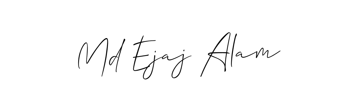 Allison_Script is a professional signature style that is perfect for those who want to add a touch of class to their signature. It is also a great choice for those who want to make their signature more unique. Get Md Ejaj Alam name to fancy signature for free. Md Ejaj Alam signature style 2 images and pictures png