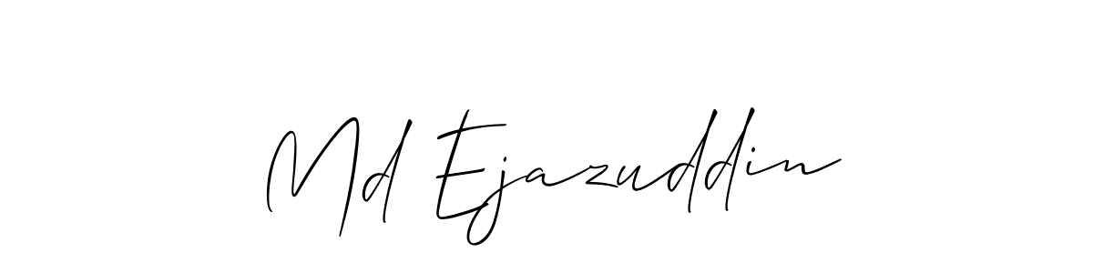 It looks lik you need a new signature style for name Md Ejazuddin. Design unique handwritten (Allison_Script) signature with our free signature maker in just a few clicks. Md Ejazuddin signature style 2 images and pictures png