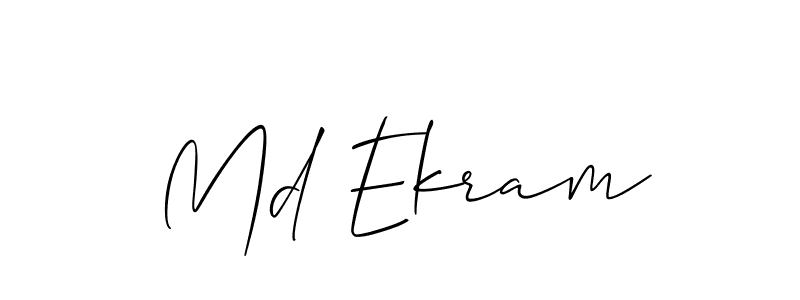 You should practise on your own different ways (Allison_Script) to write your name (Md Ekram) in signature. don't let someone else do it for you. Md Ekram signature style 2 images and pictures png