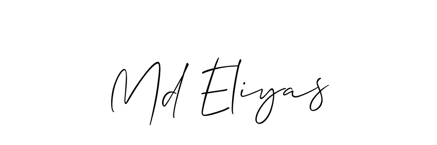 Also we have Md Eliyas name is the best signature style. Create professional handwritten signature collection using Allison_Script autograph style. Md Eliyas signature style 2 images and pictures png