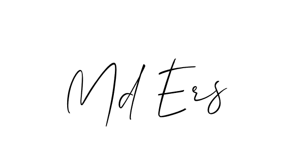 Md Ers stylish signature style. Best Handwritten Sign (Allison_Script) for my name. Handwritten Signature Collection Ideas for my name Md Ers. Md Ers signature style 2 images and pictures png