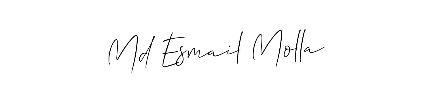 Here are the top 10 professional signature styles for the name Md Esmail Molla. These are the best autograph styles you can use for your name. Md Esmail Molla signature style 2 images and pictures png