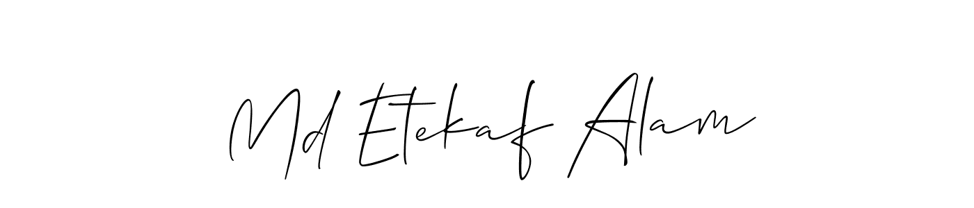 Make a short Md Etekaf Alam signature style. Manage your documents anywhere anytime using Allison_Script. Create and add eSignatures, submit forms, share and send files easily. Md Etekaf Alam signature style 2 images and pictures png