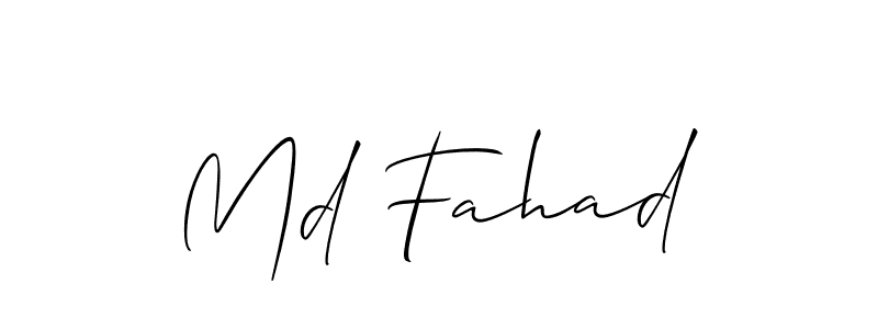 Create a beautiful signature design for name Md Fahad. With this signature (Allison_Script) fonts, you can make a handwritten signature for free. Md Fahad signature style 2 images and pictures png