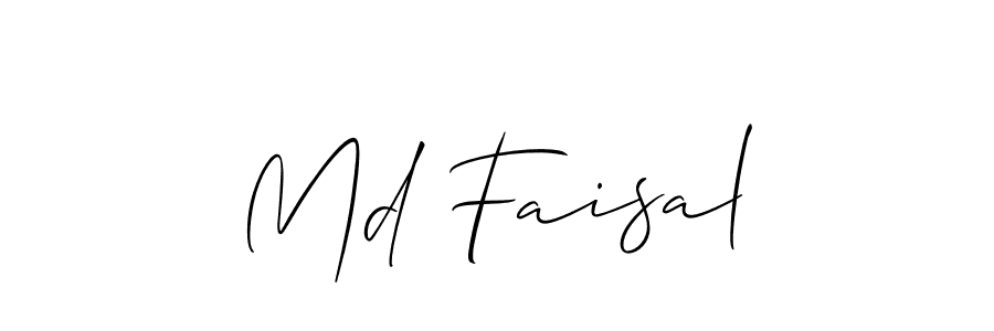 You should practise on your own different ways (Allison_Script) to write your name (Md Faisal) in signature. don't let someone else do it for you. Md Faisal signature style 2 images and pictures png