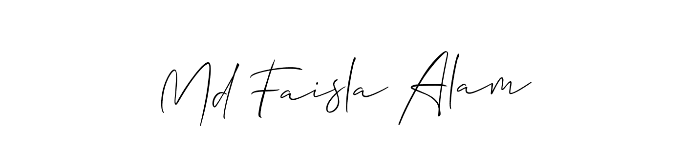 if you are searching for the best signature style for your name Md Faisla Alam. so please give up your signature search. here we have designed multiple signature styles  using Allison_Script. Md Faisla Alam signature style 2 images and pictures png