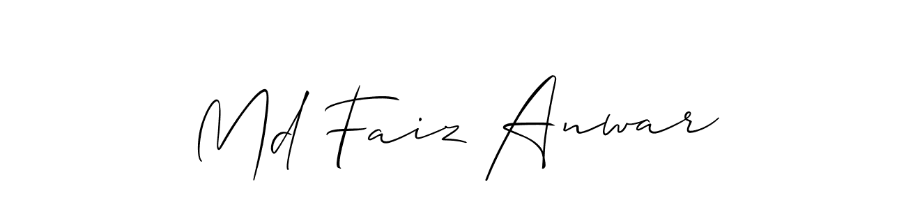 You should practise on your own different ways (Allison_Script) to write your name (Md Faiz Anwar) in signature. don't let someone else do it for you. Md Faiz Anwar signature style 2 images and pictures png