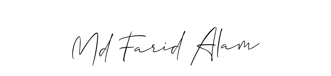 See photos of Md Farid Alam official signature by Spectra . Check more albums & portfolios. Read reviews & check more about Allison_Script font. Md Farid Alam signature style 2 images and pictures png