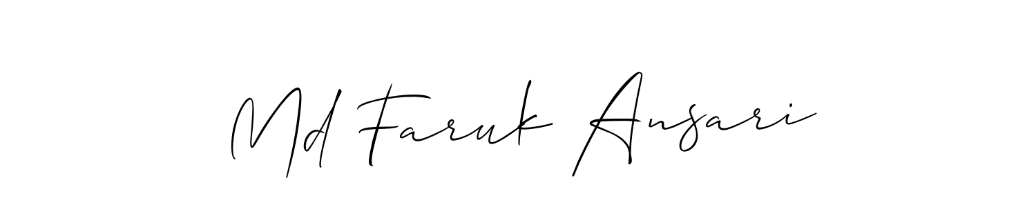 How to Draw Md Faruk Ansari signature style? Allison_Script is a latest design signature styles for name Md Faruk Ansari. Md Faruk Ansari signature style 2 images and pictures png