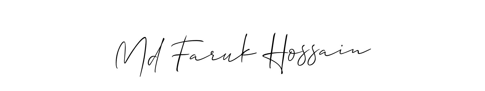 Make a beautiful signature design for name Md Faruk Hossain. Use this online signature maker to create a handwritten signature for free. Md Faruk Hossain signature style 2 images and pictures png