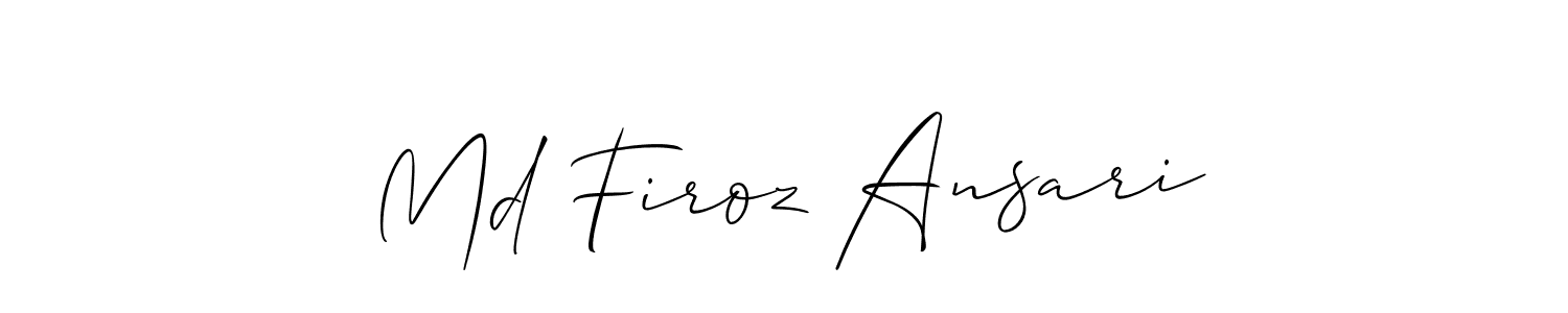 if you are searching for the best signature style for your name Md Firoz Ansari. so please give up your signature search. here we have designed multiple signature styles  using Allison_Script. Md Firoz Ansari signature style 2 images and pictures png
