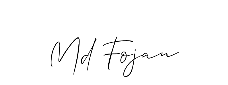 How to make Md Fojan signature? Allison_Script is a professional autograph style. Create handwritten signature for Md Fojan name. Md Fojan signature style 2 images and pictures png