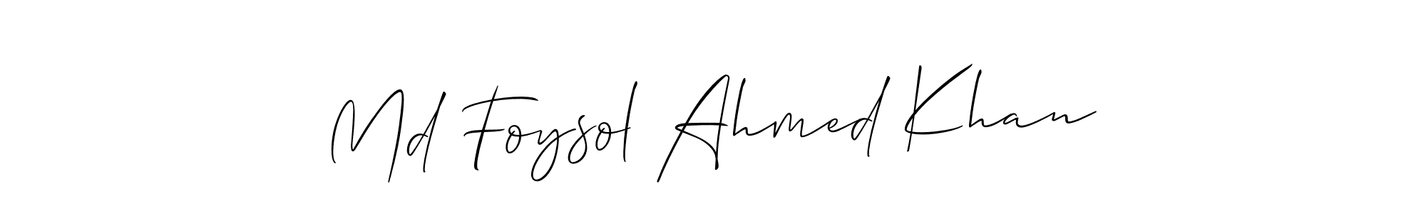 Check out images of Autograph of Md Foysol Ahmed Khan name. Actor Md Foysol Ahmed Khan Signature Style. Allison_Script is a professional sign style online. Md Foysol Ahmed Khan signature style 2 images and pictures png