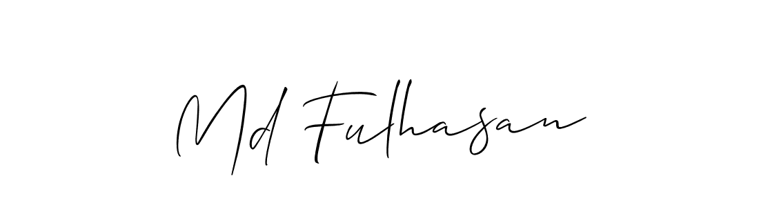 Also You can easily find your signature by using the search form. We will create Md Fulhasan name handwritten signature images for you free of cost using Allison_Script sign style. Md Fulhasan signature style 2 images and pictures png