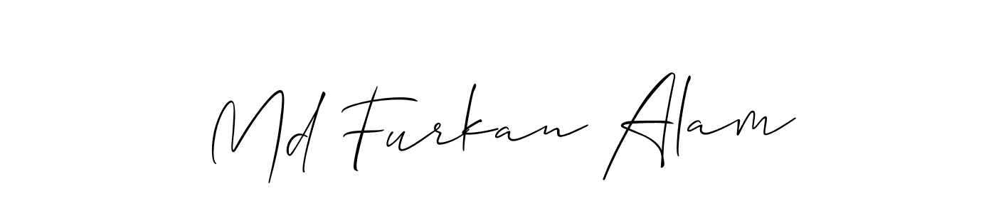 The best way (Allison_Script) to make a short signature is to pick only two or three words in your name. The name Md Furkan Alam include a total of six letters. For converting this name. Md Furkan Alam signature style 2 images and pictures png