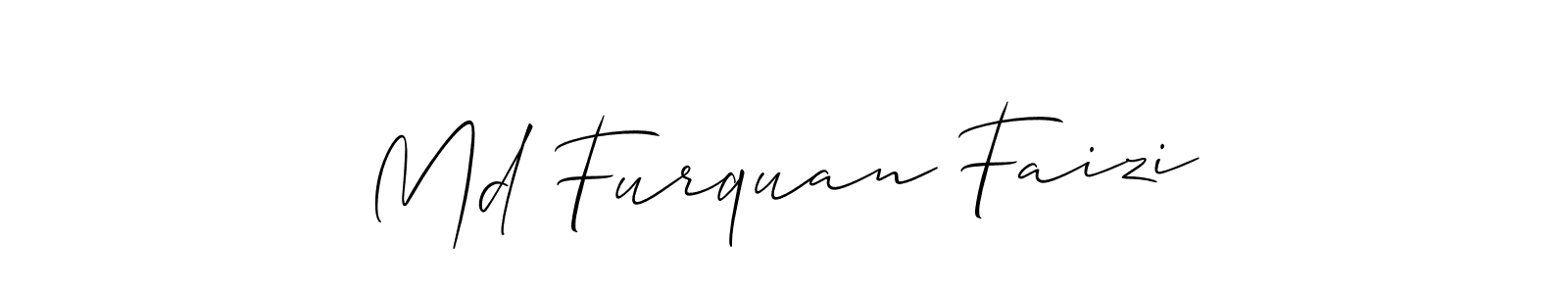 Allison_Script is a professional signature style that is perfect for those who want to add a touch of class to their signature. It is also a great choice for those who want to make their signature more unique. Get Md Furquan Faizi name to fancy signature for free. Md Furquan Faizi signature style 2 images and pictures png