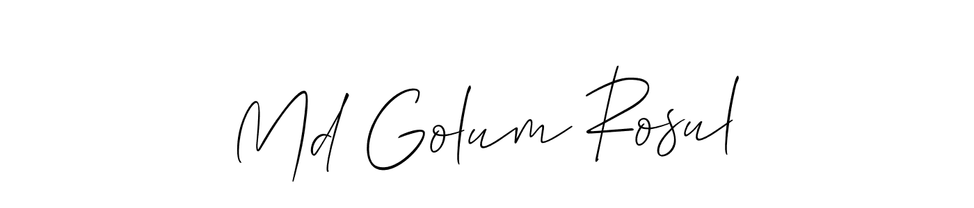 Md Golum Rosul stylish signature style. Best Handwritten Sign (Allison_Script) for my name. Handwritten Signature Collection Ideas for my name Md Golum Rosul. Md Golum Rosul signature style 2 images and pictures png