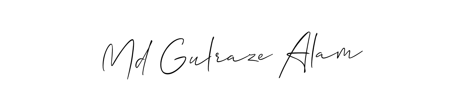 Md Gulraze Alam stylish signature style. Best Handwritten Sign (Allison_Script) for my name. Handwritten Signature Collection Ideas for my name Md Gulraze Alam. Md Gulraze Alam signature style 2 images and pictures png