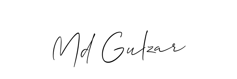 It looks lik you need a new signature style for name Md Gulzar. Design unique handwritten (Allison_Script) signature with our free signature maker in just a few clicks. Md Gulzar signature style 2 images and pictures png