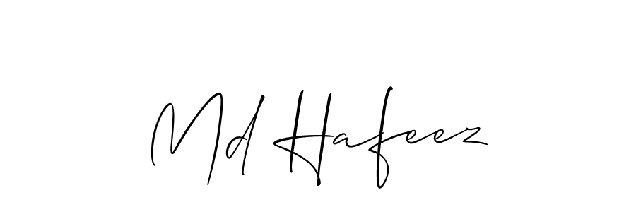 It looks lik you need a new signature style for name Md Hafeez. Design unique handwritten (Allison_Script) signature with our free signature maker in just a few clicks. Md Hafeez signature style 2 images and pictures png