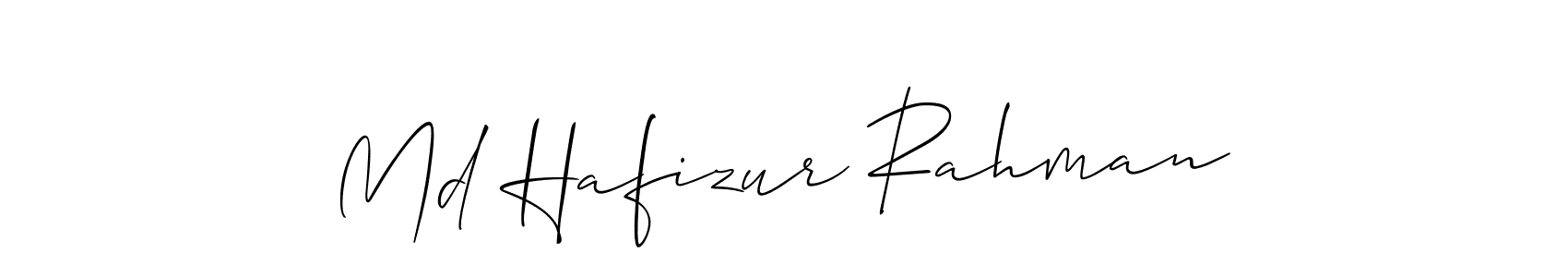 Use a signature maker to create a handwritten signature online. With this signature software, you can design (Allison_Script) your own signature for name Md Hafizur Rahman. Md Hafizur Rahman signature style 2 images and pictures png