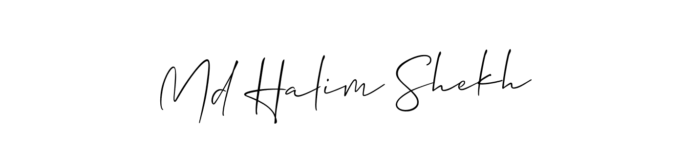 You can use this online signature creator to create a handwritten signature for the name Md Halim Shekh. This is the best online autograph maker. Md Halim Shekh signature style 2 images and pictures png