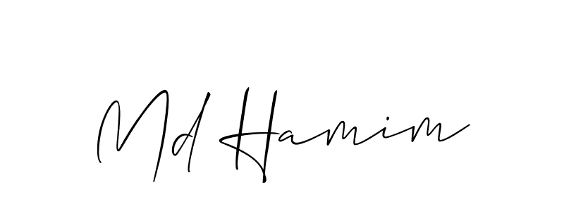 You should practise on your own different ways (Allison_Script) to write your name (Md Hamim) in signature. don't let someone else do it for you. Md Hamim signature style 2 images and pictures png