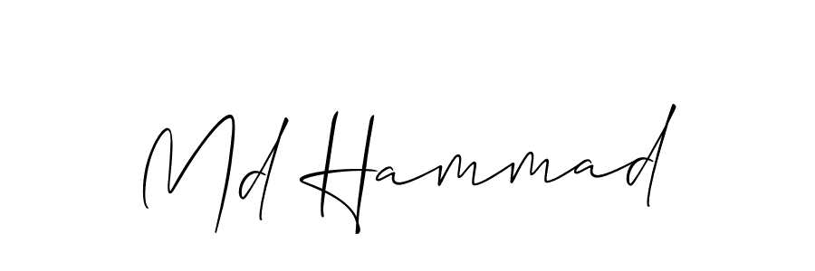 Create a beautiful signature design for name Md Hammad. With this signature (Allison_Script) fonts, you can make a handwritten signature for free. Md Hammad signature style 2 images and pictures png