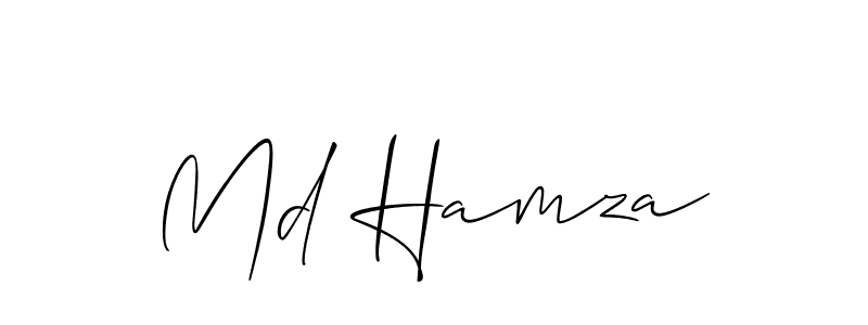 Similarly Allison_Script is the best handwritten signature design. Signature creator online .You can use it as an online autograph creator for name Md Hamza. Md Hamza signature style 2 images and pictures png