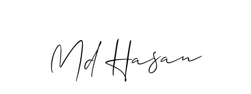 Md Hasan stylish signature style. Best Handwritten Sign (Allison_Script) for my name. Handwritten Signature Collection Ideas for my name Md Hasan. Md Hasan signature style 2 images and pictures png