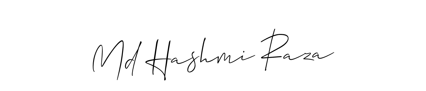 Also You can easily find your signature by using the search form. We will create Md Hashmi Raza name handwritten signature images for you free of cost using Allison_Script sign style. Md Hashmi Raza signature style 2 images and pictures png