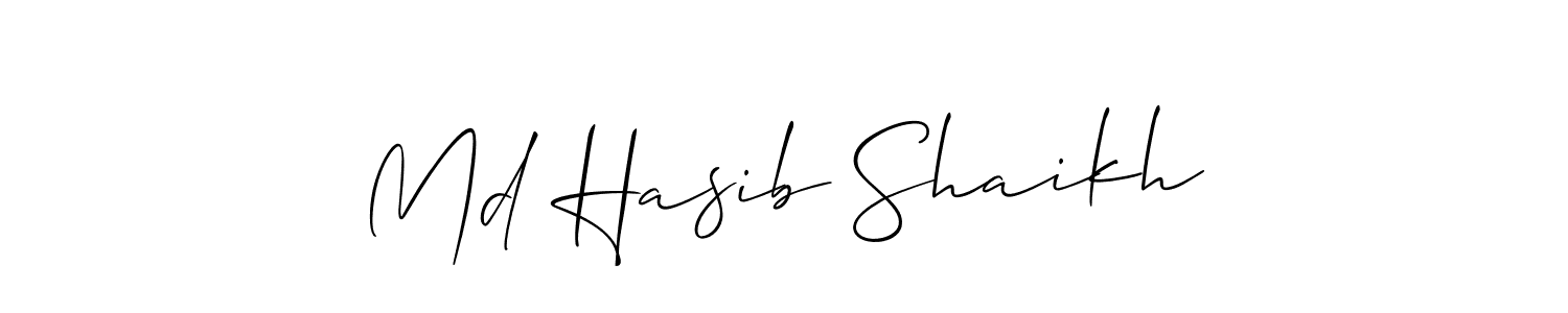 Best and Professional Signature Style for Md Hasib Shaikh. Allison_Script Best Signature Style Collection. Md Hasib Shaikh signature style 2 images and pictures png