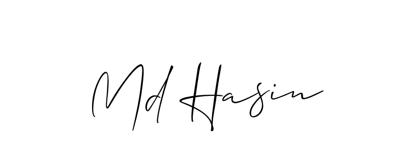 It looks lik you need a new signature style for name Md Hasin. Design unique handwritten (Allison_Script) signature with our free signature maker in just a few clicks. Md Hasin signature style 2 images and pictures png