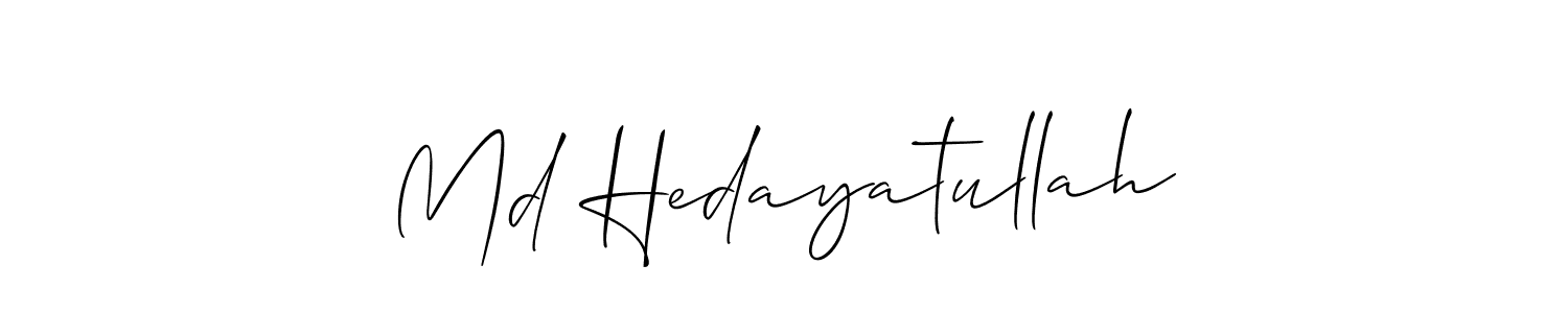 You should practise on your own different ways (Allison_Script) to write your name (Md Hedayatullah) in signature. don't let someone else do it for you. Md Hedayatullah signature style 2 images and pictures png