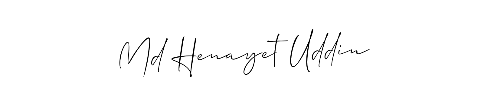 How to Draw Md Henayet Uddin signature style? Allison_Script is a latest design signature styles for name Md Henayet Uddin. Md Henayet Uddin signature style 2 images and pictures png
