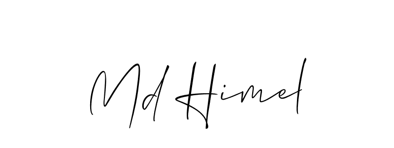 How to make Md Himel signature? Allison_Script is a professional autograph style. Create handwritten signature for Md Himel name. Md Himel signature style 2 images and pictures png