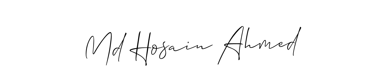 It looks lik you need a new signature style for name Md Hosain Ahmed. Design unique handwritten (Allison_Script) signature with our free signature maker in just a few clicks. Md Hosain Ahmed signature style 2 images and pictures png