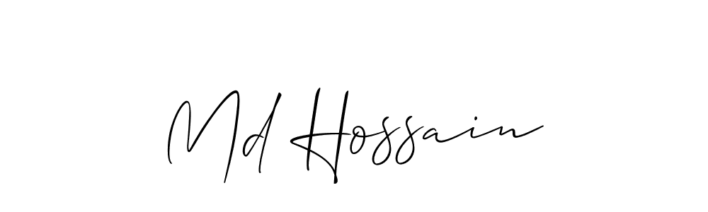 Similarly Allison_Script is the best handwritten signature design. Signature creator online .You can use it as an online autograph creator for name Md Hossain. Md Hossain signature style 2 images and pictures png