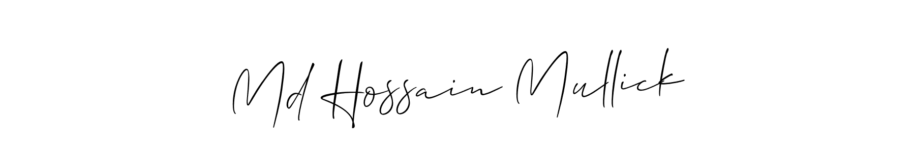 Make a beautiful signature design for name Md Hossain Mullick. Use this online signature maker to create a handwritten signature for free. Md Hossain Mullick signature style 2 images and pictures png