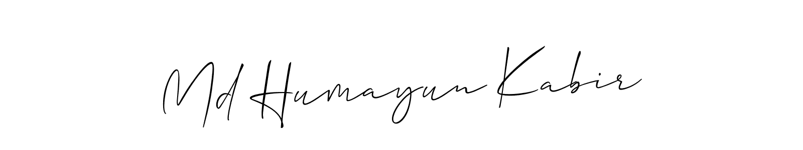 Md Humayun Kabir stylish signature style. Best Handwritten Sign (Allison_Script) for my name. Handwritten Signature Collection Ideas for my name Md Humayun Kabir. Md Humayun Kabir signature style 2 images and pictures png