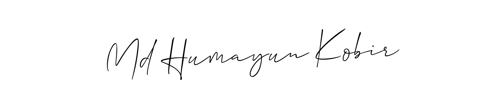 Design your own signature with our free online signature maker. With this signature software, you can create a handwritten (Allison_Script) signature for name Md Humayun Kobir. Md Humayun Kobir signature style 2 images and pictures png