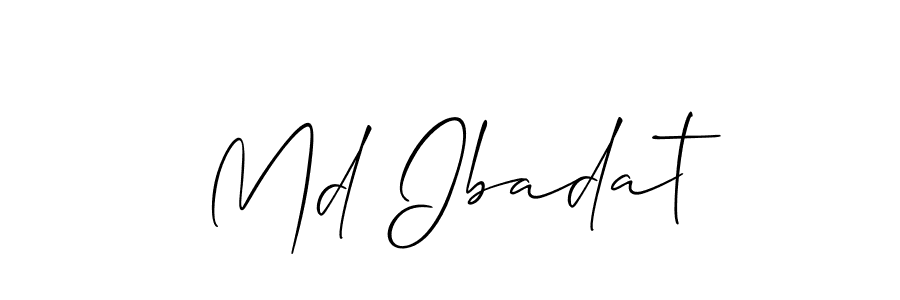 if you are searching for the best signature style for your name Md Ibadat. so please give up your signature search. here we have designed multiple signature styles  using Allison_Script. Md Ibadat signature style 2 images and pictures png