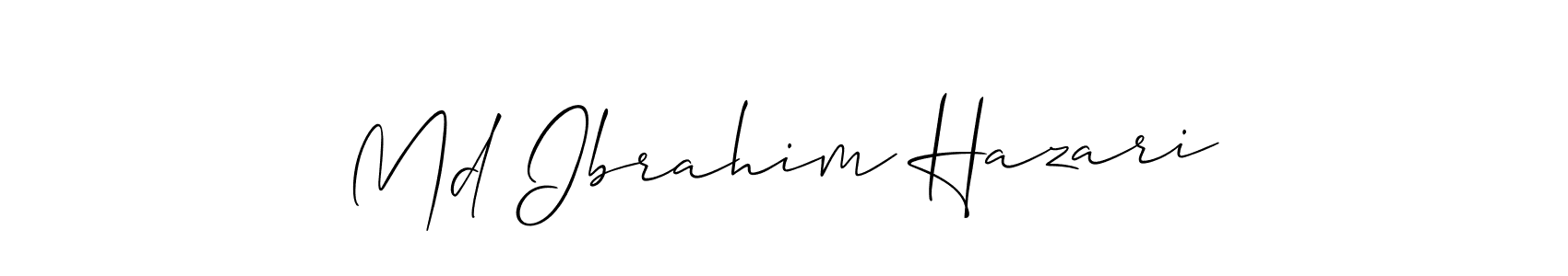 How to Draw Md Ibrahim Hazari signature style? Allison_Script is a latest design signature styles for name Md Ibrahim Hazari. Md Ibrahim Hazari signature style 2 images and pictures png