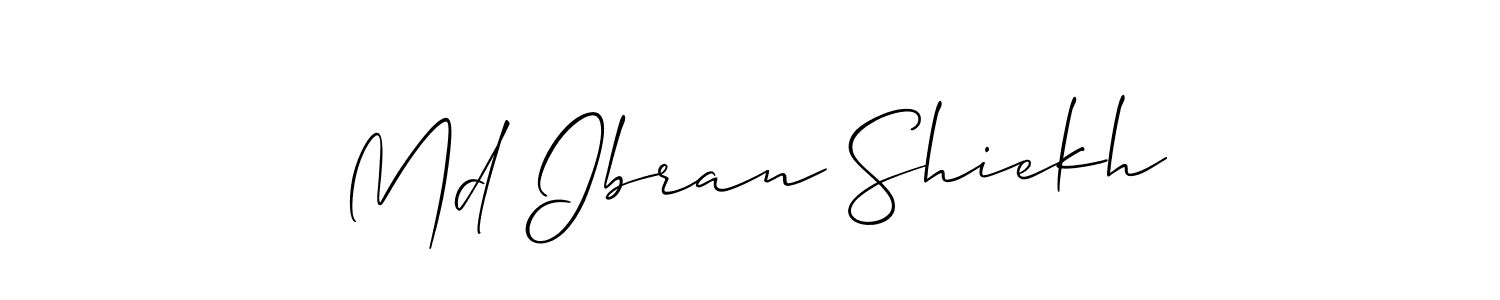 Also You can easily find your signature by using the search form. We will create Md Ibran Shiekh name handwritten signature images for you free of cost using Allison_Script sign style. Md Ibran Shiekh signature style 2 images and pictures png