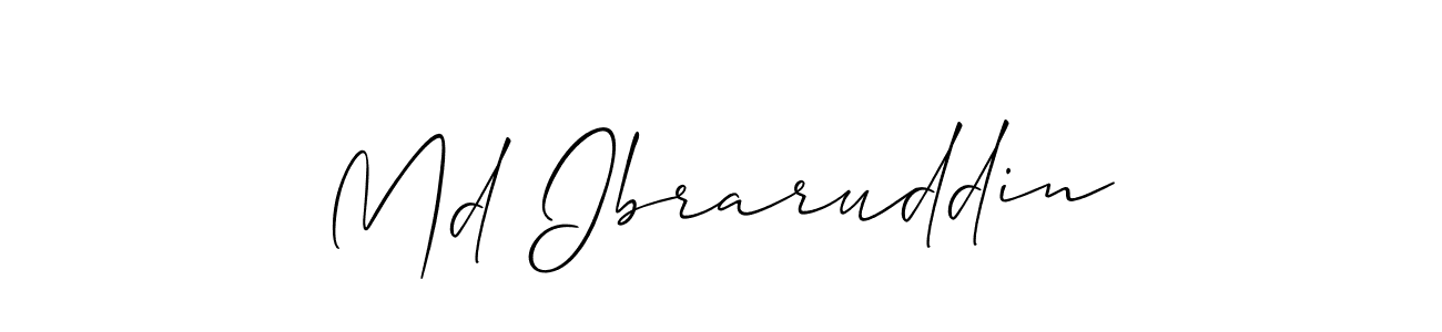 Make a short Md Ibraruddin signature style. Manage your documents anywhere anytime using Allison_Script. Create and add eSignatures, submit forms, share and send files easily. Md Ibraruddin signature style 2 images and pictures png