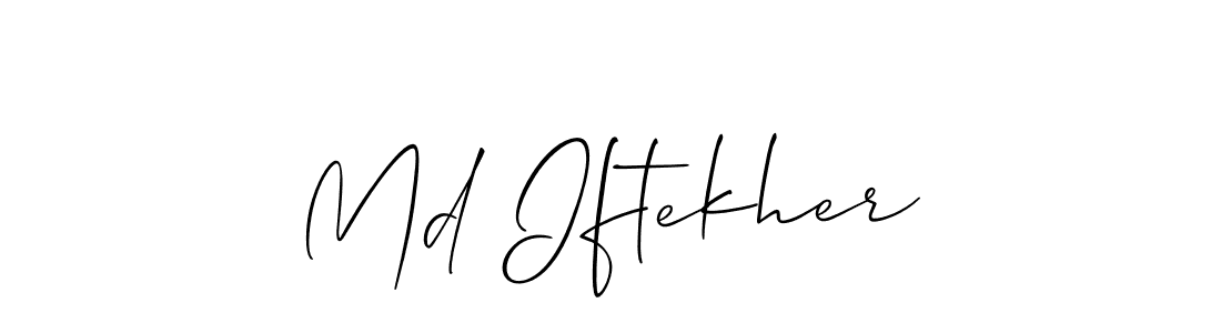 Make a beautiful signature design for name Md Iftekher. Use this online signature maker to create a handwritten signature for free. Md Iftekher signature style 2 images and pictures png