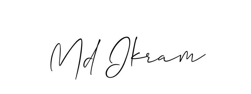 Design your own signature with our free online signature maker. With this signature software, you can create a handwritten (Allison_Script) signature for name Md Ikram. Md Ikram signature style 2 images and pictures png